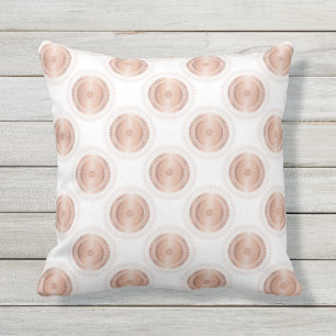 Coussin Motif rose Gold White Dots