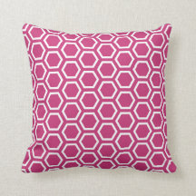 Motif rose magenta de nid d'abeilles