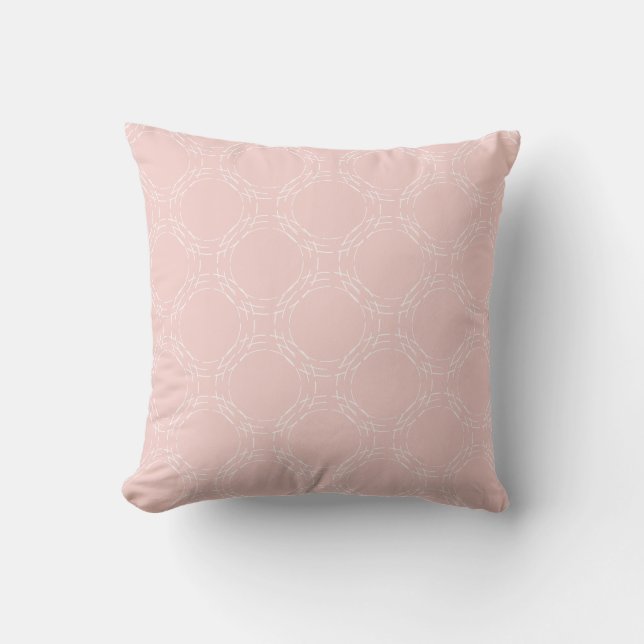 Coussin Motif Rose Pastel Chic (Recto)