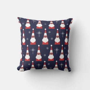 Coussin Motif rouge de Noël Retro Père Noël