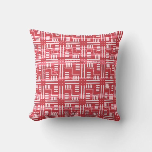 Coussin Motif rouge et blanc Fêtes/Noël (Recto)