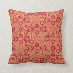 Coussin Motif rouge et orange