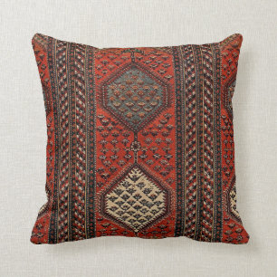 Coussin Motif rouge oriental de coureur