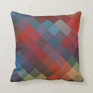 Coussin Motif sans couture 2 de diamant multi de couleurs