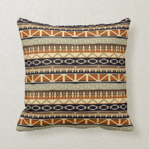 Coussin motif sans couture africain ethnique