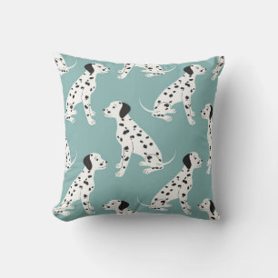 Coussin Motif sans couture avec dalmate mignon