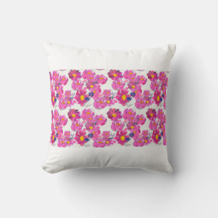 Coussin Motif sans couture avec de Belles fleurs. Aquarell