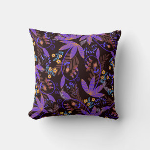 Coussin Motif sans couture avec de minuscules fleurs vives