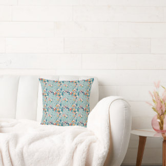Coussin Motif sans couture avec fleurs
