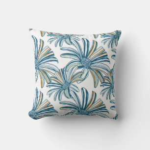 Coussin Motif sans couture avec fleurs de gerbera. retour