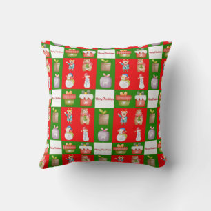 Coussin Motif sans couture avec illustration du thème de N