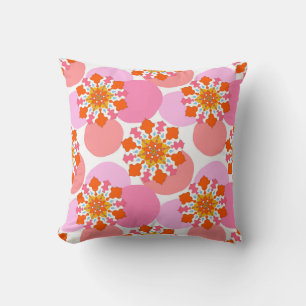 Coussin Motif sans couture avec mandalas colorées. Briller