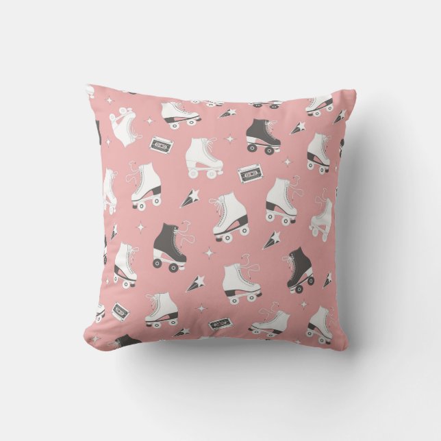 Coussin Motif sans couture avec roulettes et cassette t (Recto)
