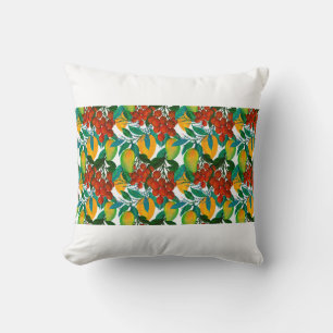 Coussin Motif sans couture avec une mangue fraîche et exot