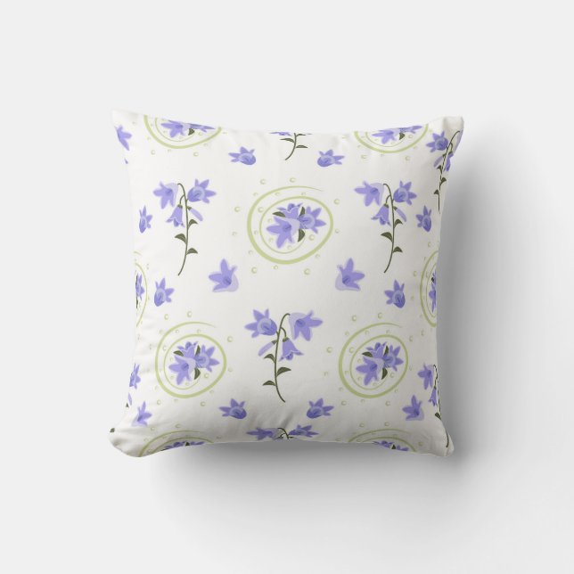 Coussin Motif sans couture Bellflower (Recto)
