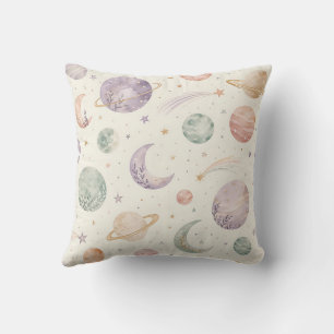 Coussin Motif sans couture Bohème Aquarelle Espace & Planè
