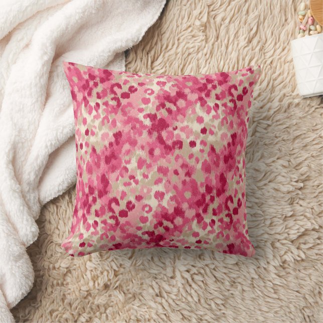 Coussin Motif sans couture de coup de pinceau de léopard r (Couverture)