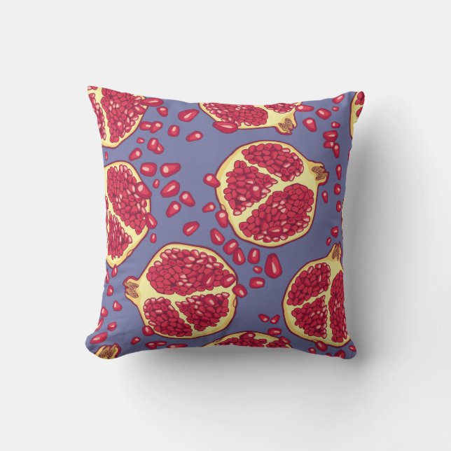 Coussin Motif sans couture de grenade. (Recto)