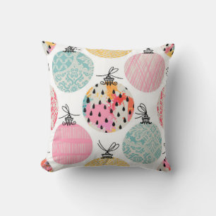 Coussin Motif sans couture. Décor de Noël.