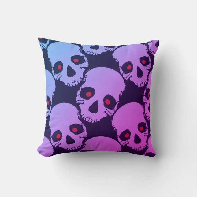 Coussin Motif sans couture effrayant K (Style : 1) (Recto)