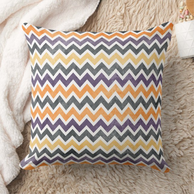 Coussin Motif sans couture en chevron zigzag dynamique (Couverture)