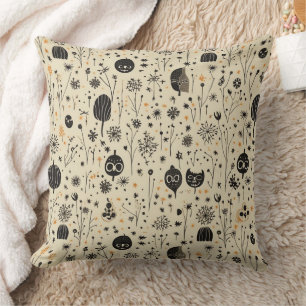 Coussin Motif sans couture Halloween Boho