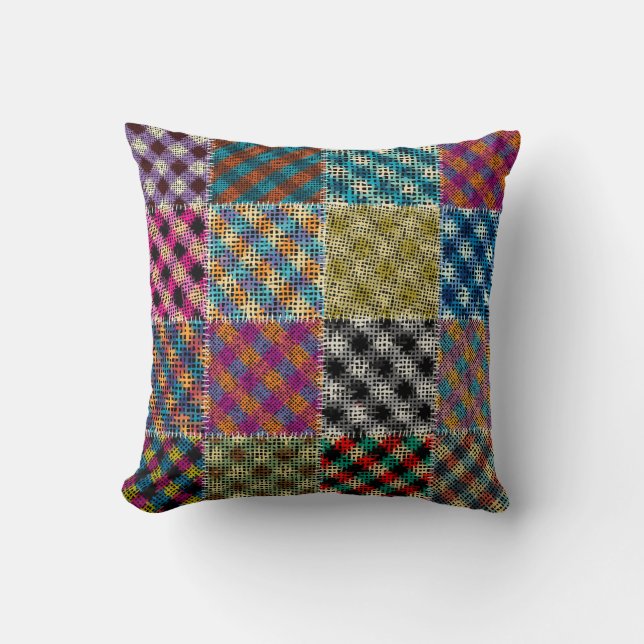 Coussin Motif sans couture. Imitation d'un motif de patchw (Recto)