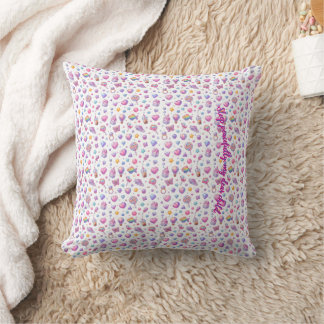 Coussin Motif sans couture Kawaii pastel mignon – Étincela