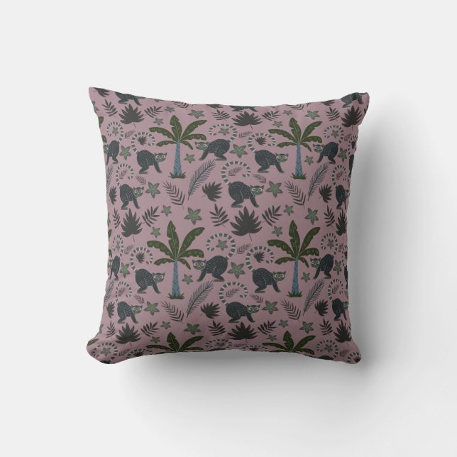 Coussin Motif sans couture Les animaux tropicaux sauts de  (Recto)