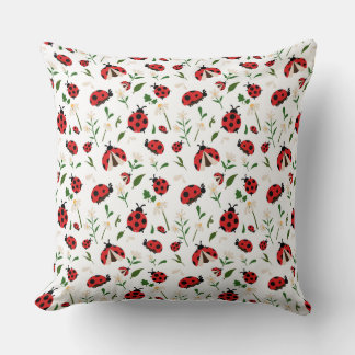 Coussin motif sans faille Ladybug
