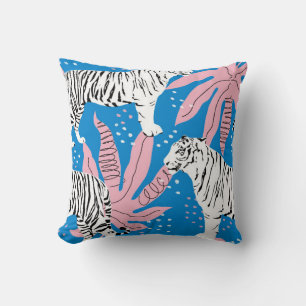 Coussin Motif sans soudure tigre, arrière - plan animal sa