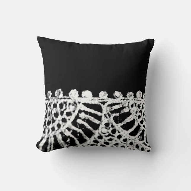 Coussin Motif Silver Abaya (Recto)