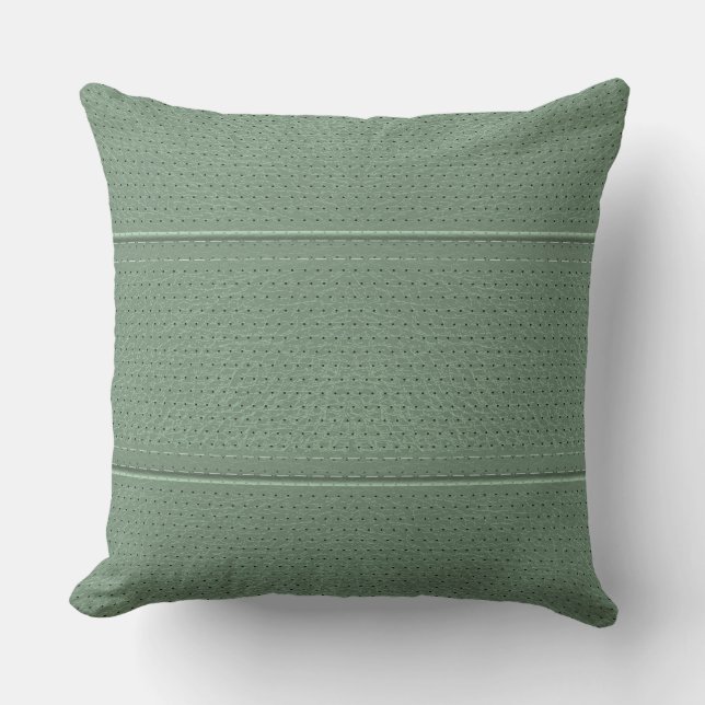 Coussin Motif simple Mint-Green Faux en cuir (Recto)