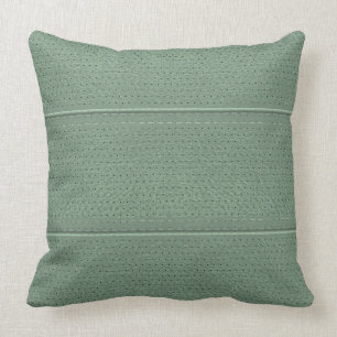 Coussin Motif simple Mint-Green Faux en cuir