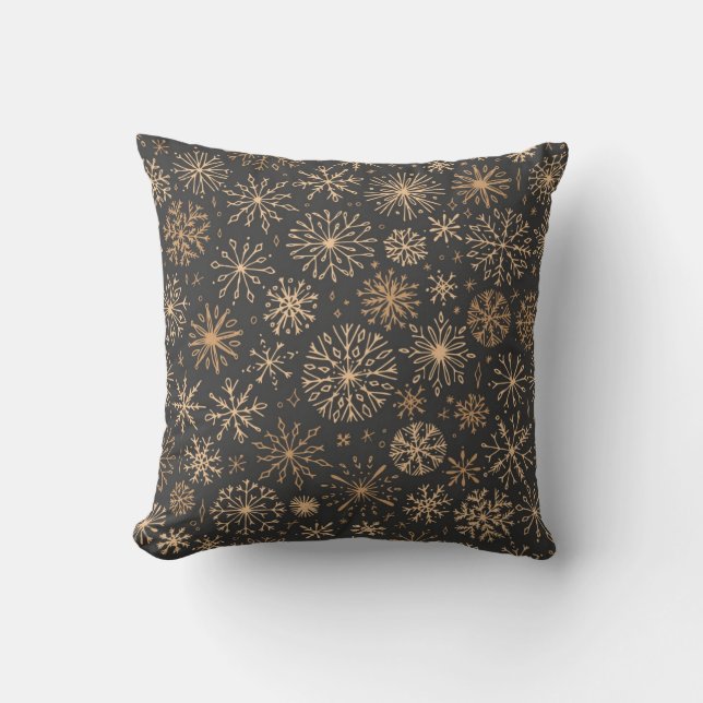 Coussin Motif Snowflake (Recto)