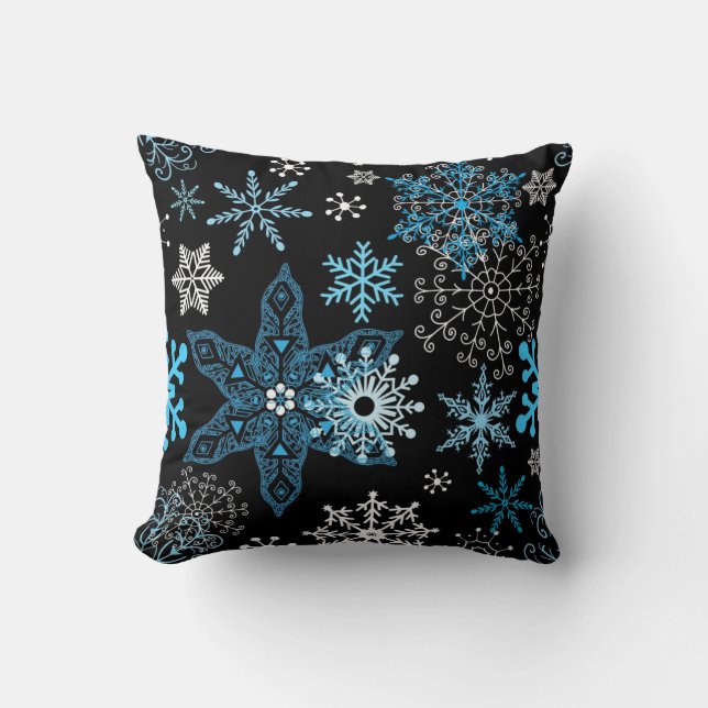 Coussin Motif Snowflake (Recto)