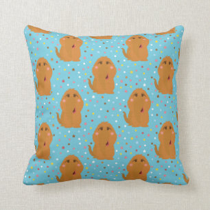 Coussin Motif Snuffleupagus Blue Stars & Dots