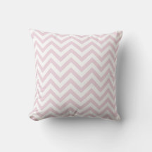 Coussin Motif souple rose et blanc Chevron