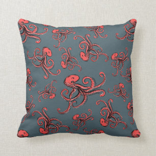 Coussin Motif sournois de poulpe