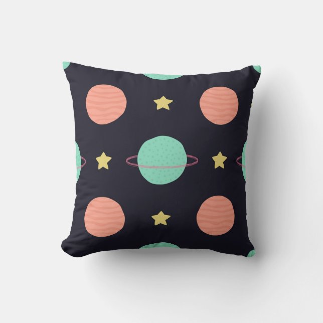 Coussin Motif spatial (Recto)