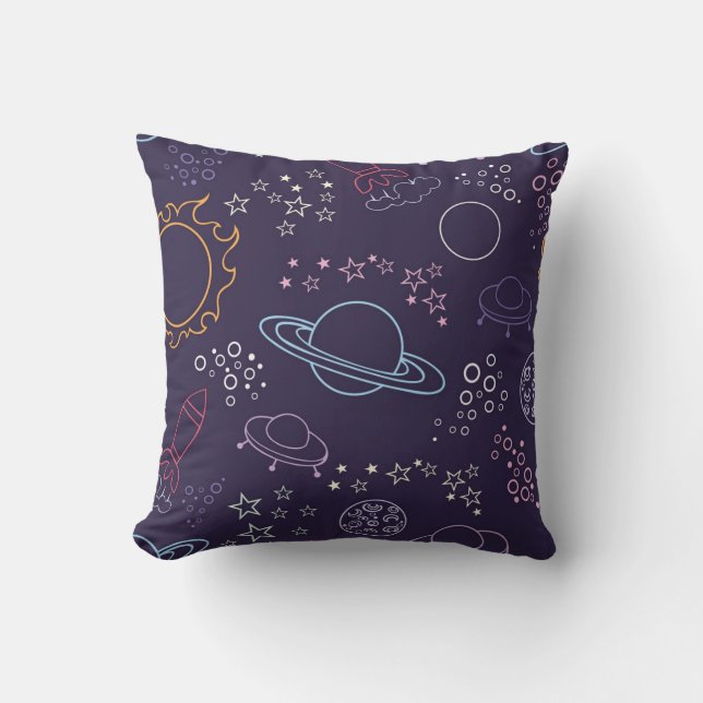 Coussin Motif spatial (Recto)