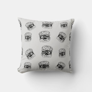 Coussin Motif style Boutique Burger