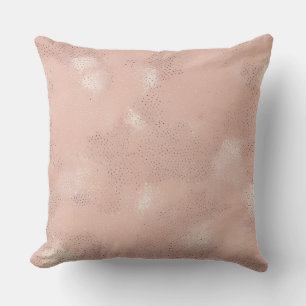 Coussin Motif tacheté rose minimal