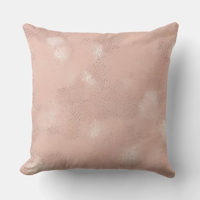 Coussin Motif tacheté rose minimal (Recto)