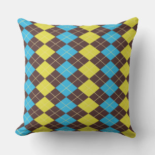 Coussin Motif Tartan Écossais des Années 70