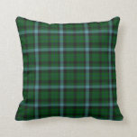 Coussin Motif Tartan vert et bleu<br><div class="desc">motif tartan cool plaid avec des rayures vert foncé,  bleu marine et bleu clair. Cadeau tendance pour hommes,  garçons et garçons comme cadeau d'anniversaire ou cadeau de remise de diplômes.</div>