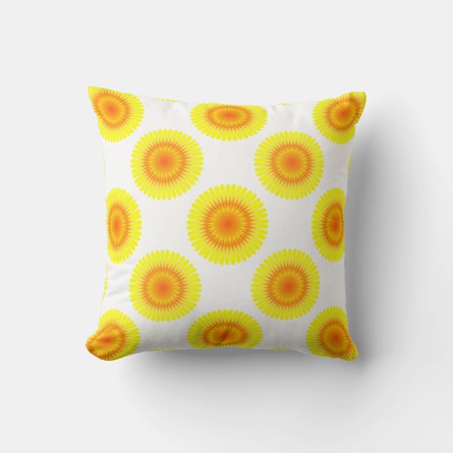Coussin Motif tournesol (Recto)