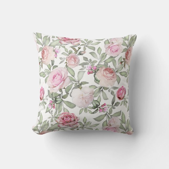 Coussin Motif tout-en-un Rose chic (Recto)