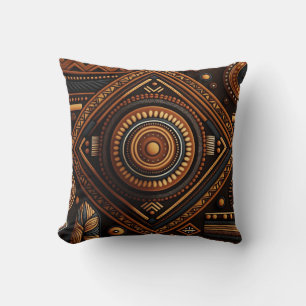 Coussin Motif traditionnel africain. Afrique ethnique
