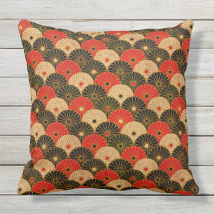 Coussin Motif traditionnel de Lotus de Japonais